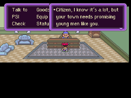 Mayor asks for help. Screenshot